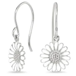 11 mm marguerit øreringe i sølv - Matilda