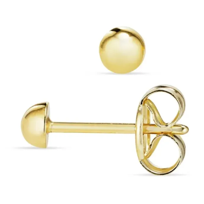 3 mm ørestikker i 9 karat guld