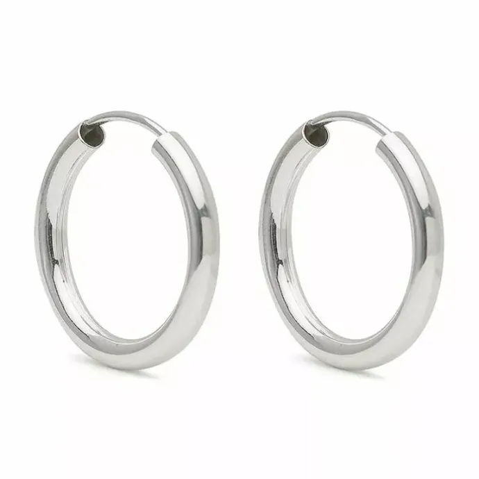 20 mm Scrouples creoler i sølv