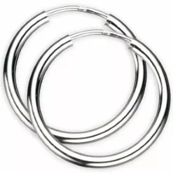 20 mm Scrouples creoler i sølv