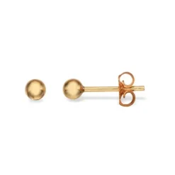 3 mm Scrouples øreringe i 8 karat guld