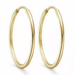 25 mm Støvring Design creoler i 8 karat guld