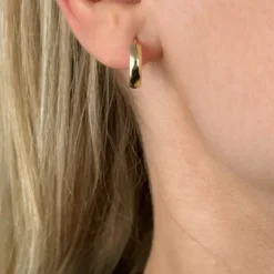 15 mm Støvring Design creoler i 8 karat guld