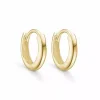 10 mm støvring design creoler i 8 karat guld