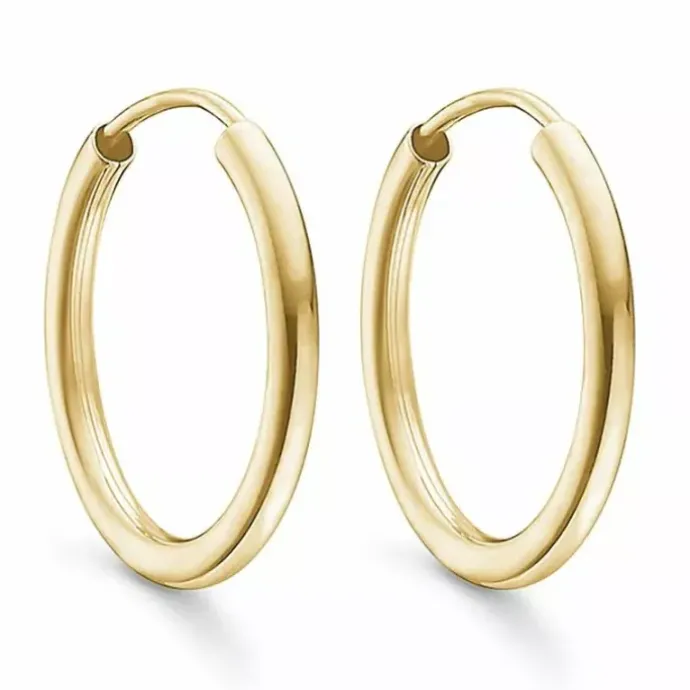 20 mm Støvring Design creoler i 8 karat guld