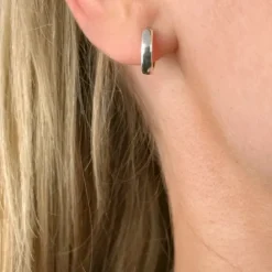 12 mm Støvring Design creoler i sølv