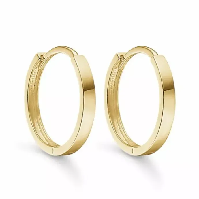 15 mm Støvring Design creoler i 8 karat guld