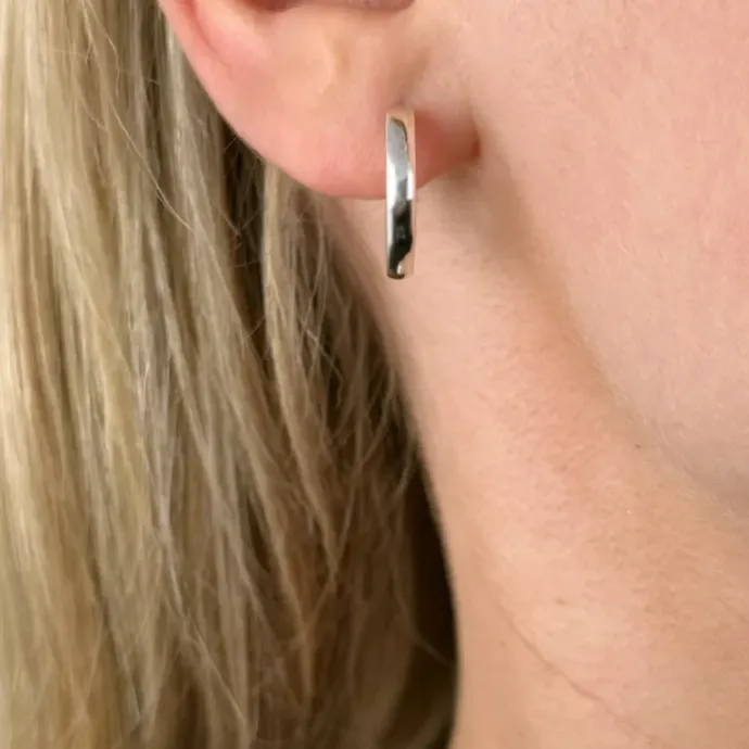18 mm Støvring Design creoler i sølv