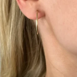 25 mm Støvring Design creoler i 14 karat guld