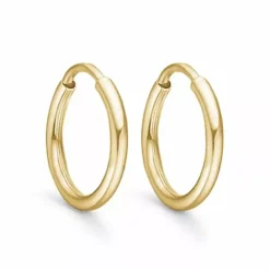 10 mm Støvring Design creoler i 8 karat guld