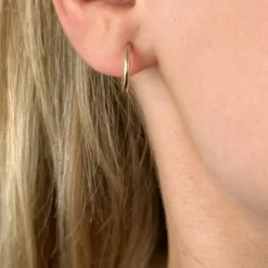 10 mm Støvring Design creoler i 8 karat guld