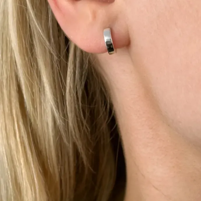 10 mm Støvring Design creoler i sølv