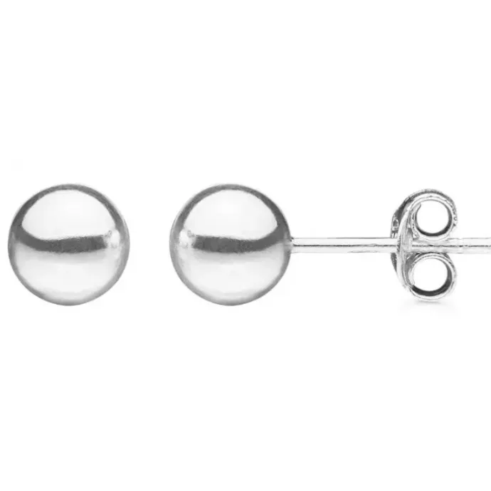 7 mm Støvring Design kugle ørestikker i sølv