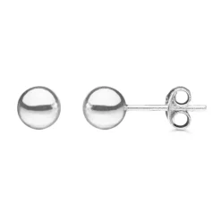 6 mm Støvring Design kugle øreringe i sølv