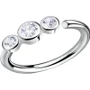 11 mm zirkon helix piercing i sølv