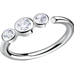 11 mm zirkon helix piercing i sølv