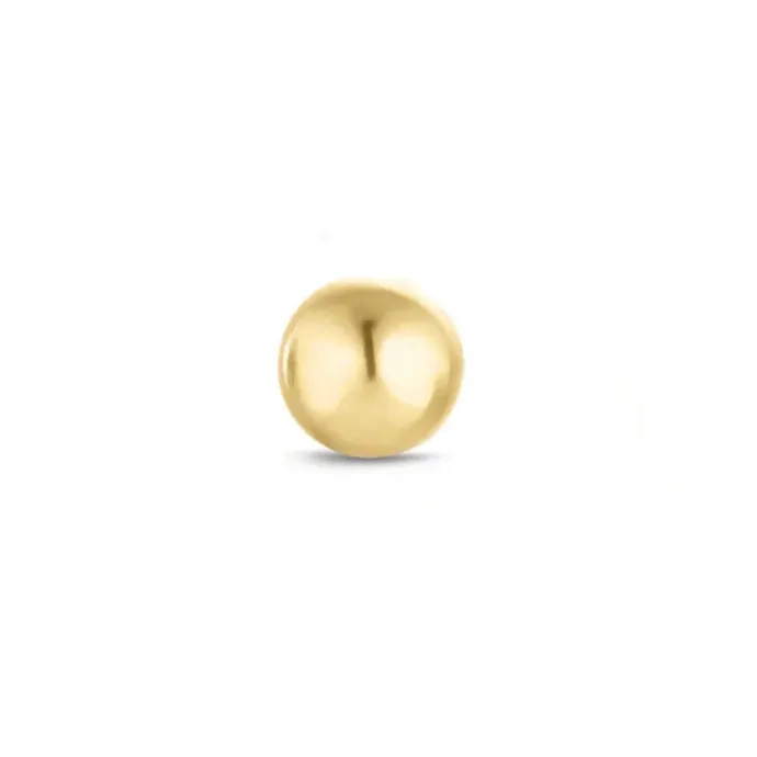1/2 par 2 mm øreringe i 9 karat guld
