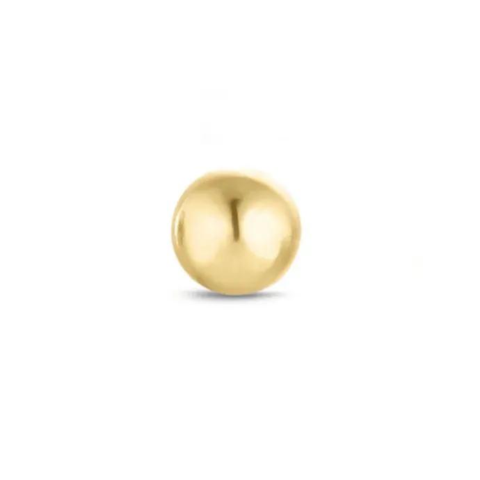 1/2 par 4 mm øreringe i 9 karat guld