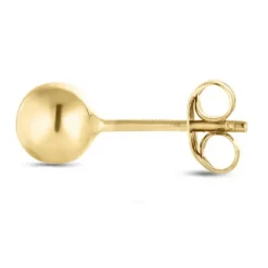 1/2 par 4 mm øreringe i 9 karat guld