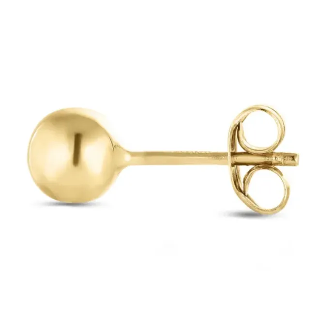 1/2 par 3 mm øreringe i 9 karat guld