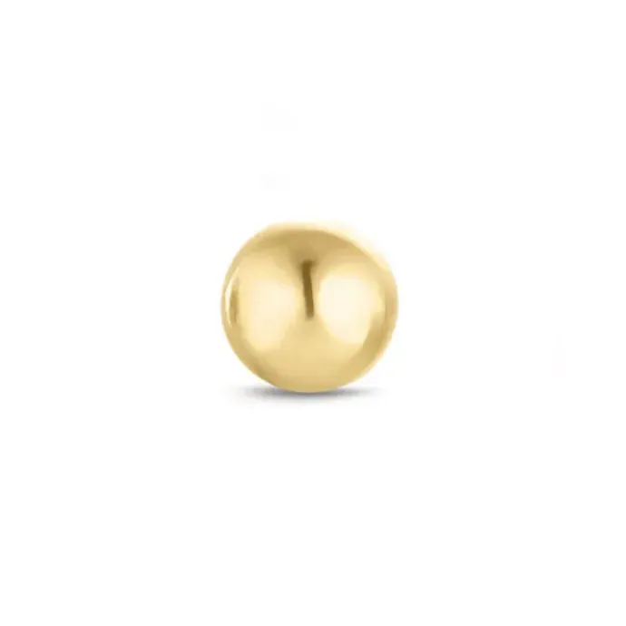 1/2 par 5 mm ørestikker i 14 karat guld