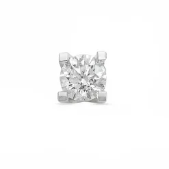 1/2 par diamant ørestikker i 14 karat hvidguld med diamant