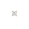1 x 0,08 ct diamant solitaireørestik i 14 karat guld med diamant