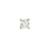 1 x 0,07 ct diamant solitaireørestik i 14 karat guld med diamant