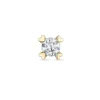1 x 0,07 ct diamant solitaireørestik i 14 karat guld med diamant