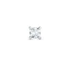 1 x 0,06 ct diamant solitaireørestik i 14 karat hvidguld med diamant