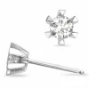 2 x 0,30 ct lab grown diamant solitaireørestikker i 14 karat hvidguld med lab grown diamant