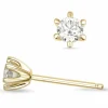 2 x 0,30 ct lab grown diamant solitaireørestikker i 14 karat guld med lab grown diamant