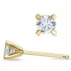 2 x 0,20 ct lab grown diamant solitaireørestikker i 14 karat guld med lab grown diamant