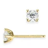 2 x 0,30 ct lab grown diamant ørestikker i 14 karat guld med lab grown diamant