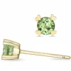 2 x 0,23 ct peridot solitaireørestikker i 9 karat guld med peridot
