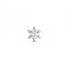 1 x 0,04 ct solitaireørestik i 14 karat hvidguld med diamant