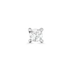 1 x 0,03 ct solitaireørestik i 14 karat hvidguld med diamant
