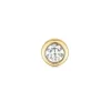 1 x 0,04 ct solitaireørestik i 14 karat guld med diamant