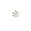 1 x 0,03 ct solitaireørestik i 14 karat guld med diamant