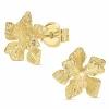Blomster ørestikker i 9 karat guld