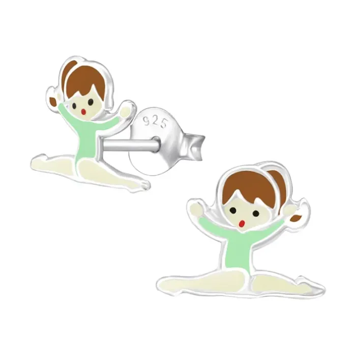 Gymnast ørestikker i sølv