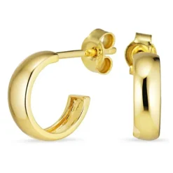 Halvcreoler i 8 karat guld