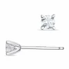 Kampagne - 2 x 0,16 ct diamant solitaireørestikker i 14 karat hvidguld med diamant