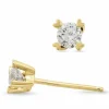 Kampagne - 2 x 0,20 ct diamant solitaireørestikker i 14 karat guld med diamant