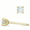Kampagne - 2 x 0,20 ct diamant solitaireørestikker i 14 karat guld med diamant