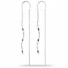 Lange kæde øreringe i sølv