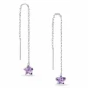 Lange kæde øreringe i sølv