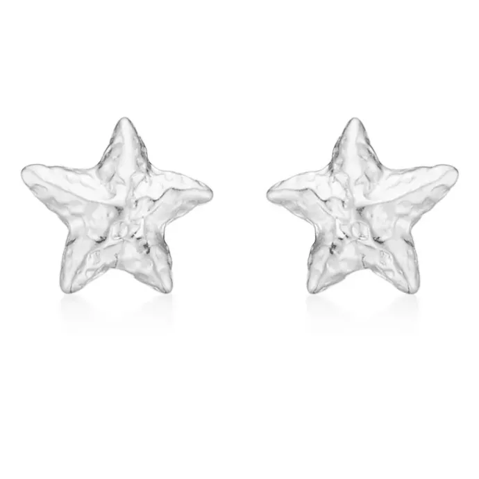 Studio Z Starfish Lustre ørestikker i sølv