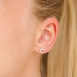Vandfaste hjerte helix piercing i forgyldt stål - OCEANA