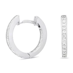 Zirkon creoler i sølv